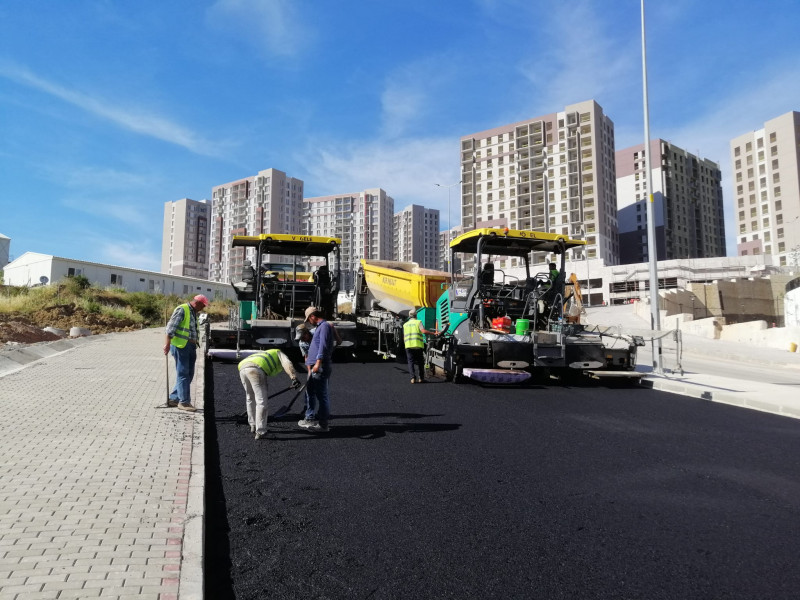 KARABAĞLAR UZUNDERE KENTSEL DÖNÜŞÜM ALANI YOL YAPIM İŞİ