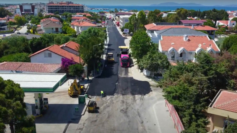 Çeşme -  Ilıca Asfalt Çalışmaları