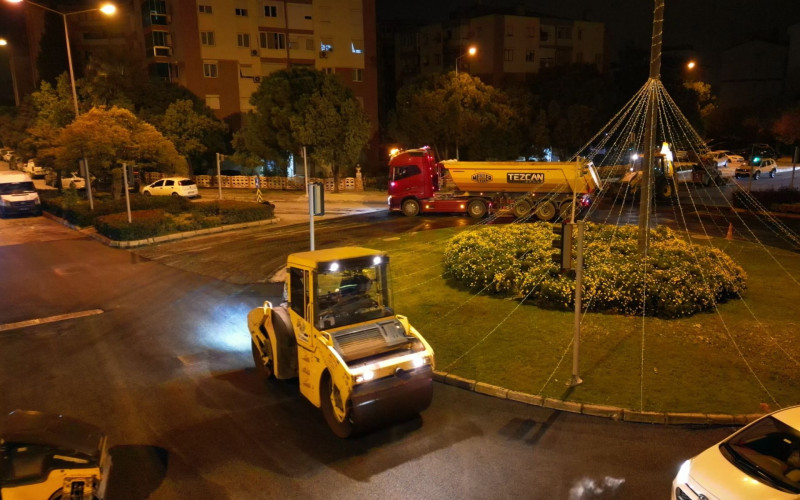 GAZİEMİR 2KM. ASFALT SERİMİ